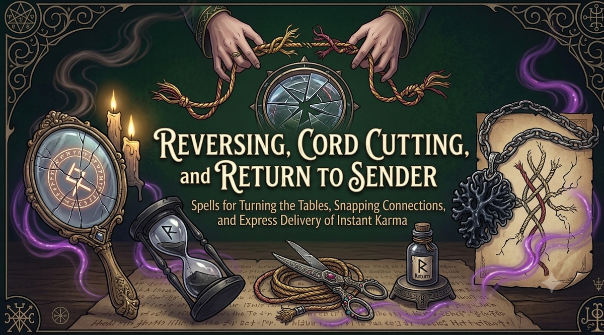 Reversing, Cord Cutting, and Return to Sender: Spells to Turn the Tables 10/6/26