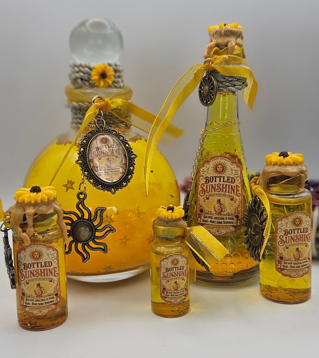 Bottled Sunshine Enchanted Spell Potion Bottle