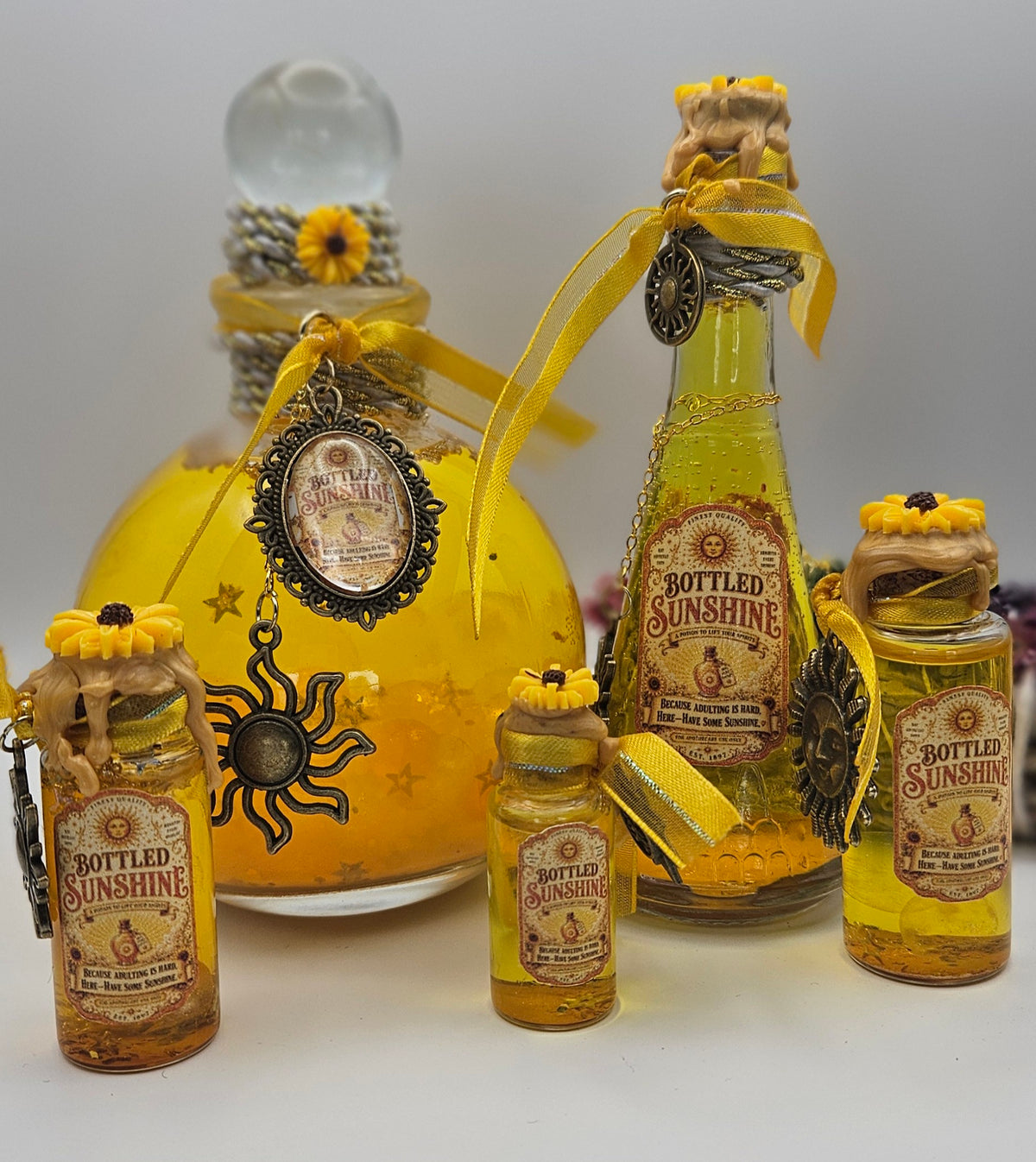 Bottled Sunshine Enchanted Spell Potion Bottle
