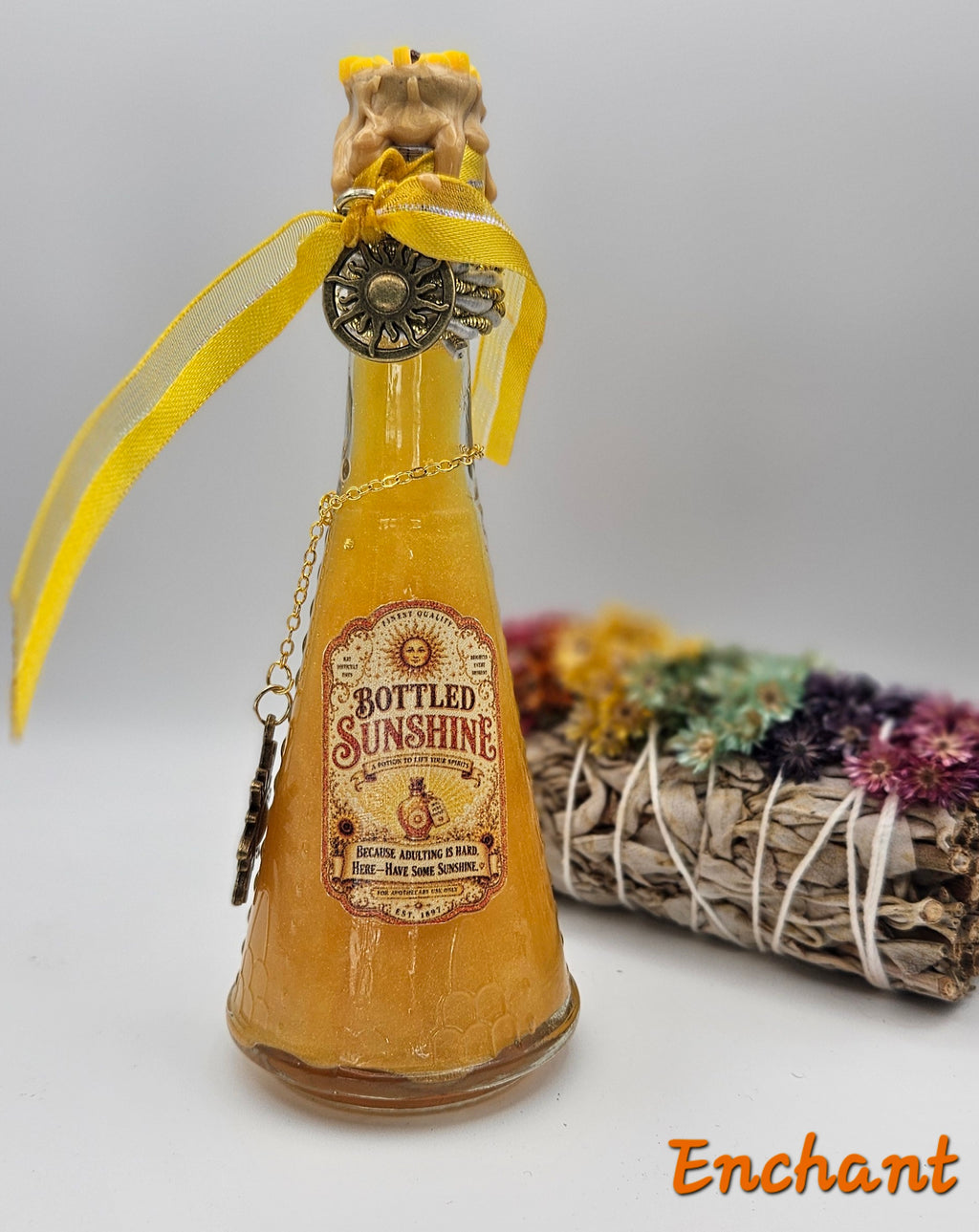 Bottled Sunshine Enchanted Spell Potion Bottle